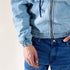 DENIM ZIPPER HOODIE